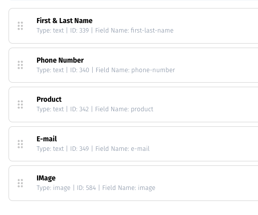 Crm Field Names